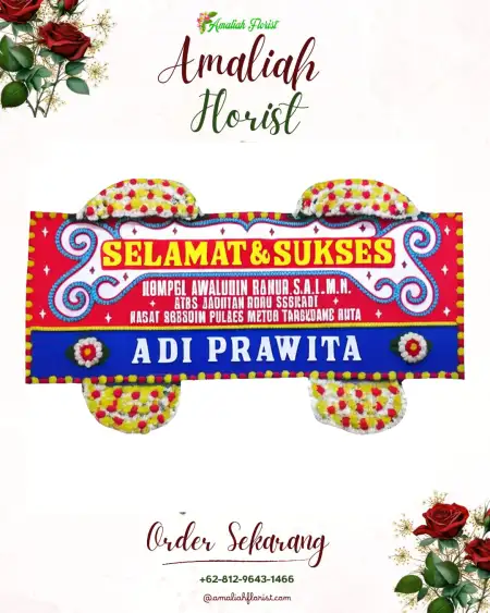 Papan Bunga Ucapan Selamat Basirih
